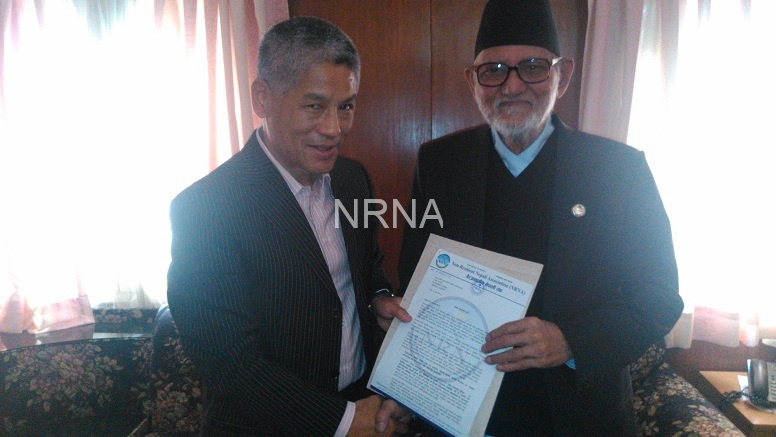 NRNA-President-With-Prime-Minister-of-Nepal
